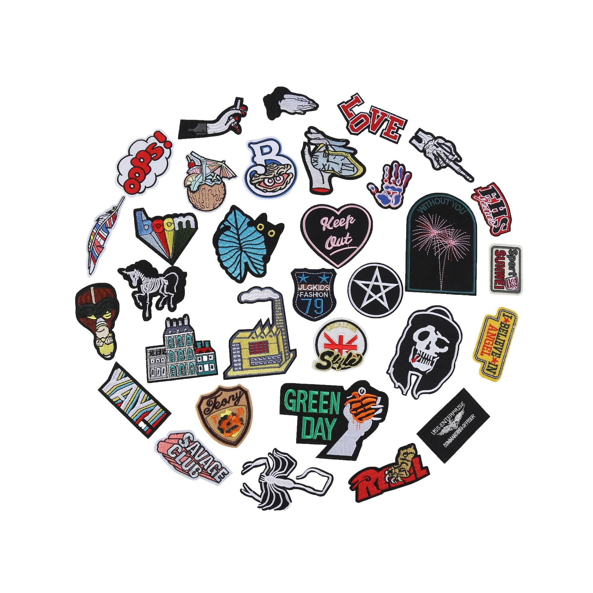 Wholesale Cartoon flower embroidery patch FS